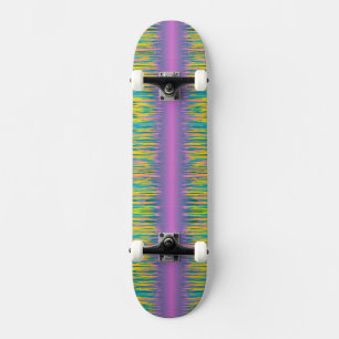 Rosa rand Pastel Paint Mini Skateboard Bräda 18,5 Cm