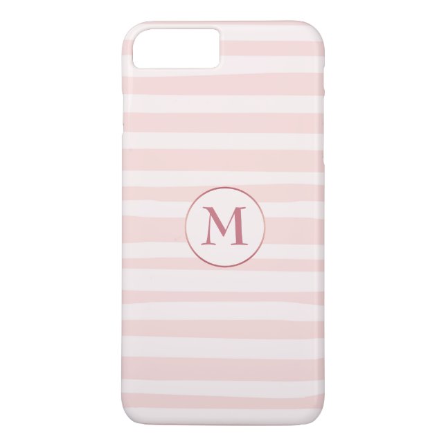 Rosa Rand Ro Monogram Personlig Case-Mate iPhone Skal (Baksida)