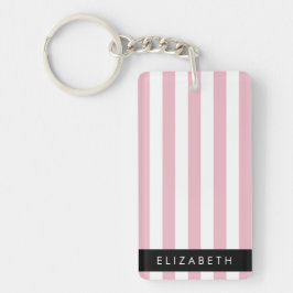 Rosa Rand, Stripe Mönster, Linjer, Ditt namn