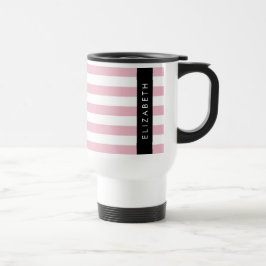 Rosa Rand, Stripe Mönster, Linjer, Ditt namn Resemugg