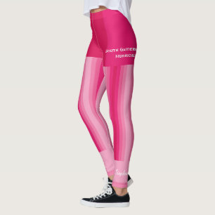 Rosa Rand Team eller Klubb, Namn, Fake Kort Leggings