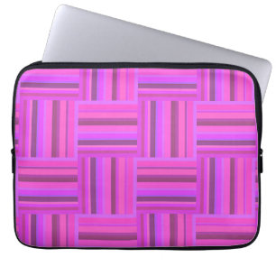 Rosa rand väv mönster laptop sleeve