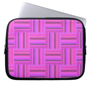 Rosa rand väv mönster laptop sleeve