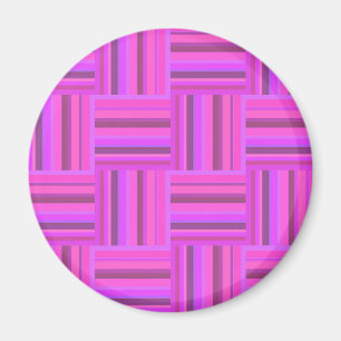 Rosa rand väv mönster magnet