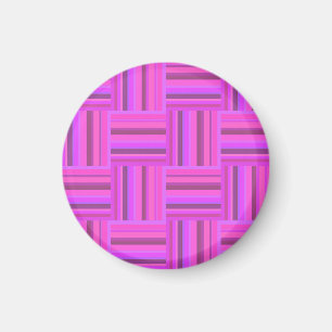 Rosa rand väv mönster magnet