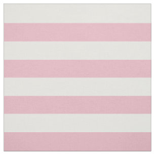 Rosa Rand, Vita Rand, Stripe Mönster Tyg