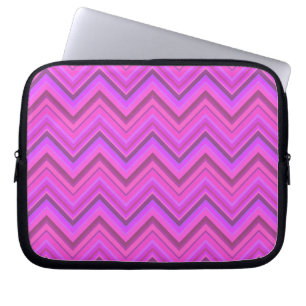 Rosa rand zigzag mönster laptop fodral