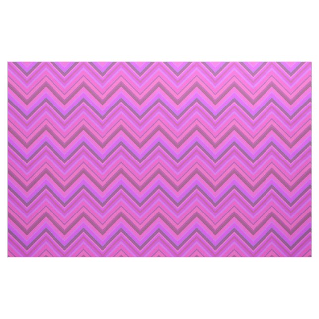 Rosa rand zigzag mönster tyg (Fat Quarter)
