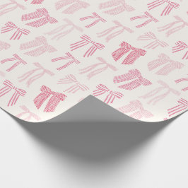 Rosa-randade coquette Bows Presentpapper