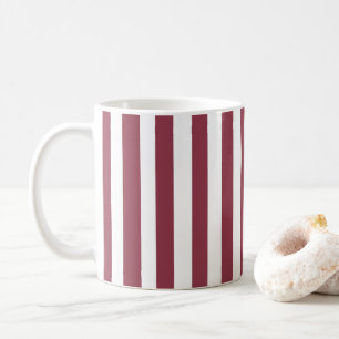 Rosa ränder kaffemugg