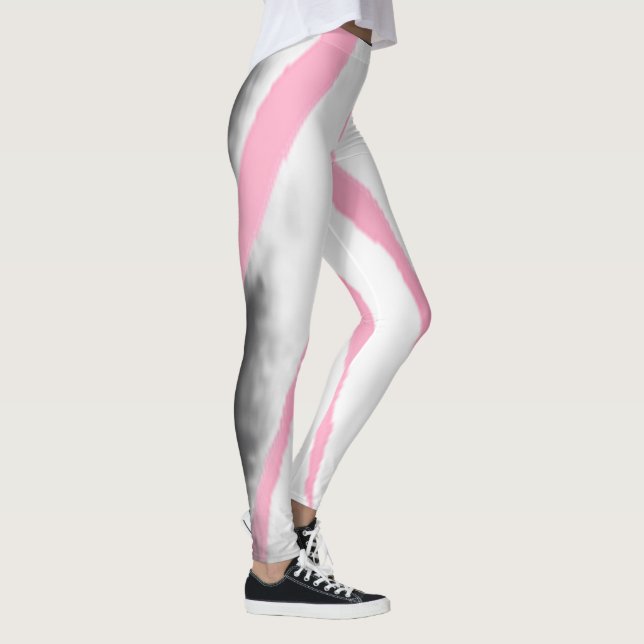 Rosa Ränder Leggings (Höger)