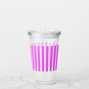 Rosa ränder take away mugg