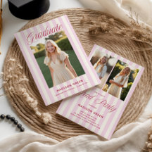 Rosa Randig Preppy-avgång