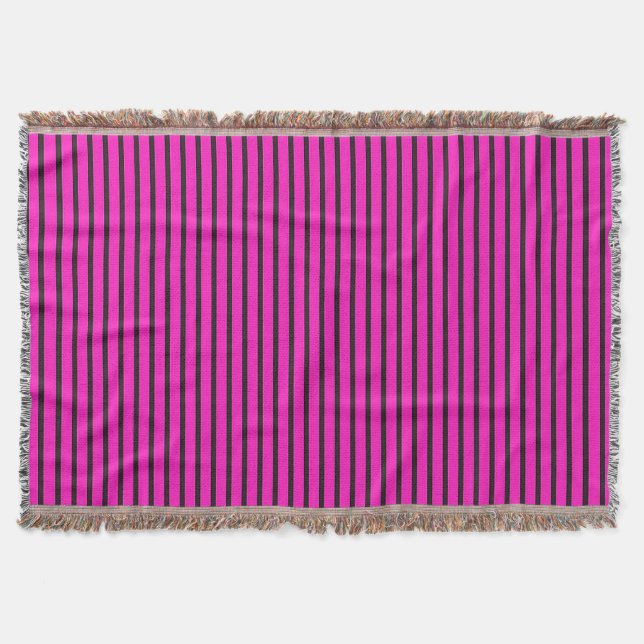 Rosa randig textur filt (Framsidan)