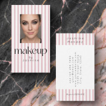 Rosa randiga elegant fotografering Makeup Artist