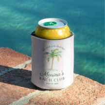 Rosa randiga Palm Beach Bach-klubb bröllopsdusch