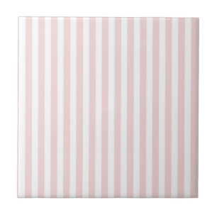 Rosa randigt mönster Minimal modern vår sommar Kakelplatta