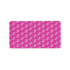 Rosa Ranunculus - Modern Blommigt Dedigus Adressetikett