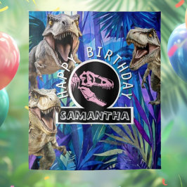 Rosa Raring T rex-bakgrund