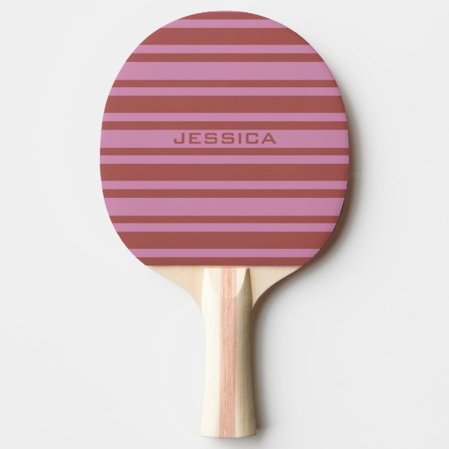 Rosa/Raspberry Rand anpassningsbar ping pong paddl Pingisracket (Framsidan)