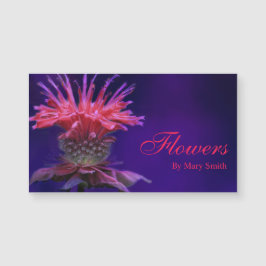 Rosa Raspberry Vin Bee Balm Flower på Lila