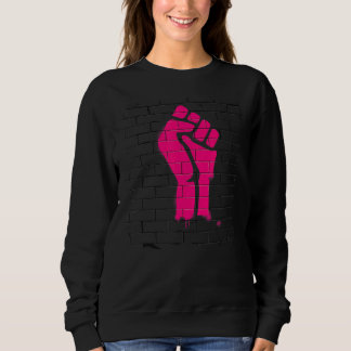 Rosa Razed Fis Graffiti Stil Feminist Design T Shirt