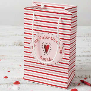 Rosa Red and White Rand Babys First Valentine