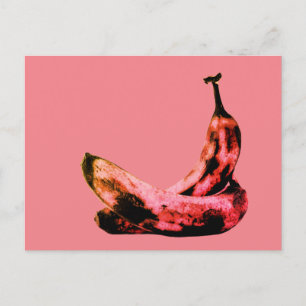 Rosa Red Banana Pop Art Coola Unik Vykort