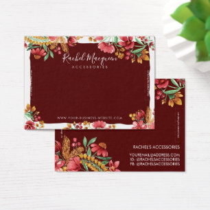 Rosa Red Blommigt Bracelet Visning, sommartid, Gul Visitkort