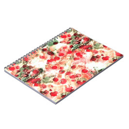 Rosa Red Dirty Polka Dot Grunge Anteckningsbok Med Spiral