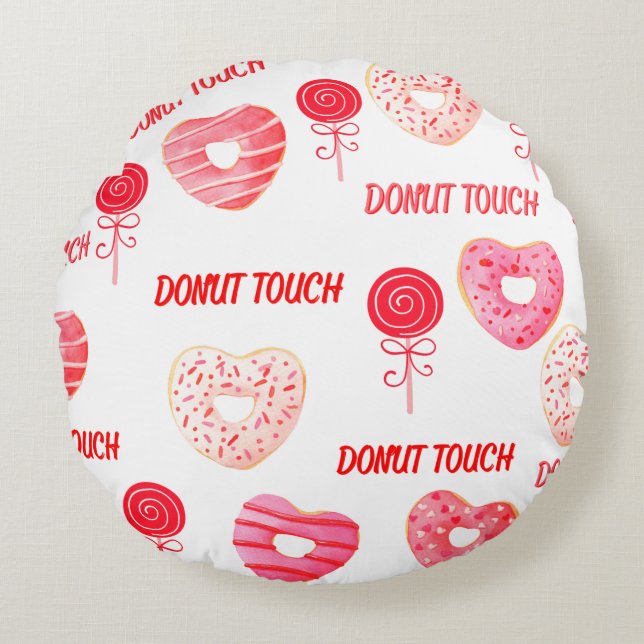 Rosa & Red DoNut Touch Dekorativ kudde (Framsidan)