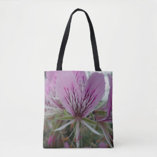 Rosa Red Flower Tote Bag Tygkasse