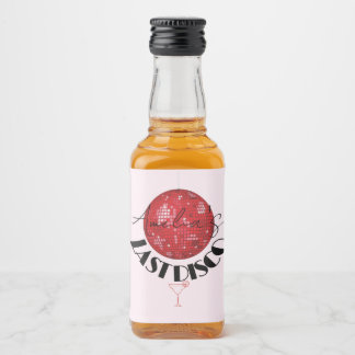 Rosa Red förra disco boll hen party-skott Spritflaskor Etikett