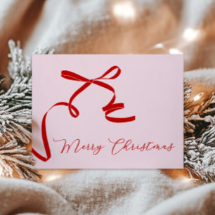 Rosa Red God jul Julkort