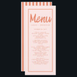 Rosa Red Handwrite Typography Retro Bröllop Menu Meny<br><div class="desc">Rosa Red Handwrite Typography Retro Bröllop Menu</div>