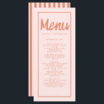 Rosa Red Handwrite Typography Retro Bröllop Menu Meny<br><div class="desc">Rosa Red Handwrite Typography Retro Bröllop Menu</div>