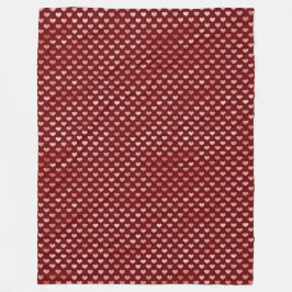 Rosa Red Hearts Ombre Fleecefilt