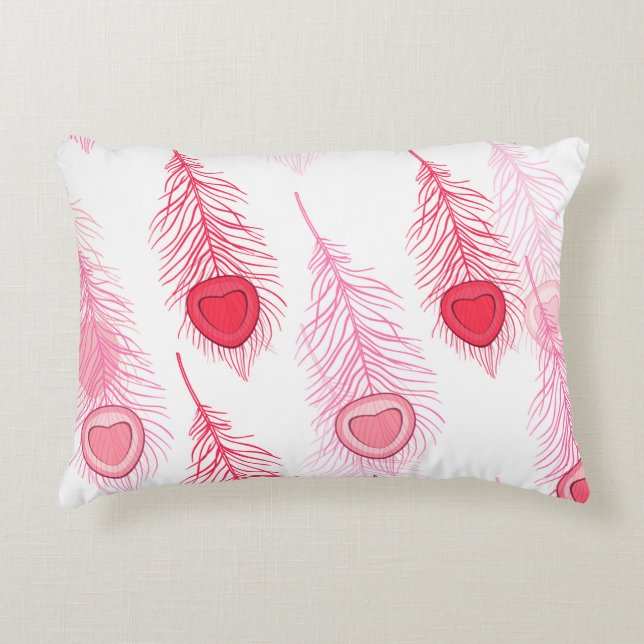 Rosa Red Hearts Pillow Prydnadskudde (Framsidan)