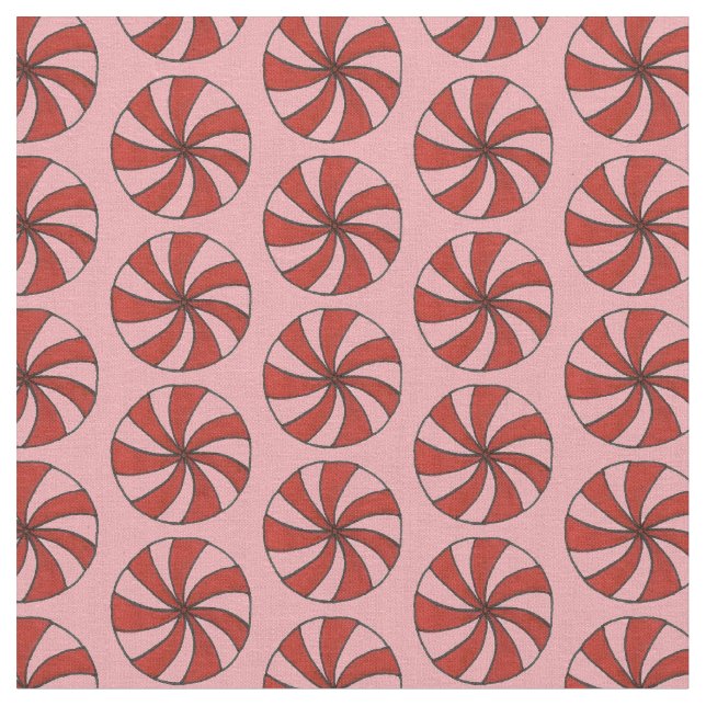 Rosa Red Mint Peppermint Hard Candy Tyg (Närbild)