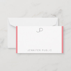 Rosa Red Monogrammed minimalistisk mall