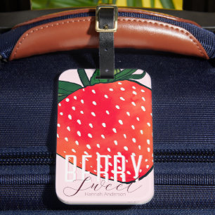 Rosa Red Strawberry Berry Sweet Bagagebricka