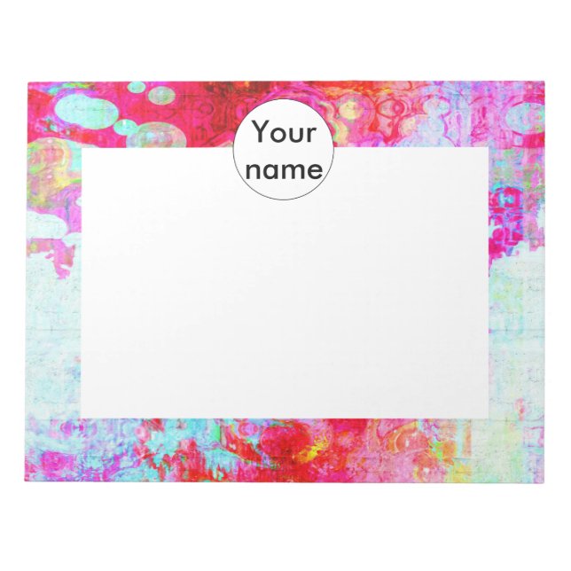 Rosa Red struktur Anteckningsblock (Framsida)