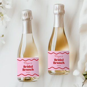 Rosa Red Vågigt Gräns Möhippa Brunch