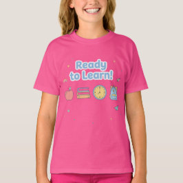 Rosa Redo att lära Söt tillbaka till skolan T Shirt