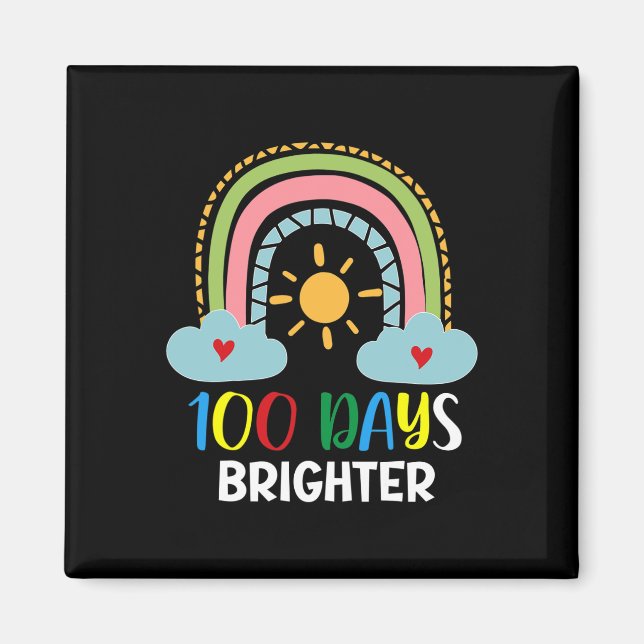 Rosa Regnbåge i skolorna under 100 dagar Magnet (Framsidan)