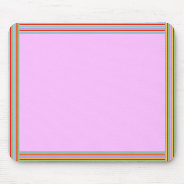 Rosa Regnbåge Mpusepad Musmatta (Framsidan)