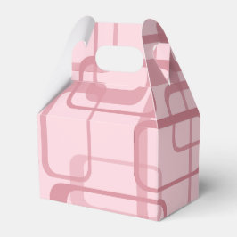 Rosa Retro 60:s 70:e Abstrakt Mönster Presentaskar