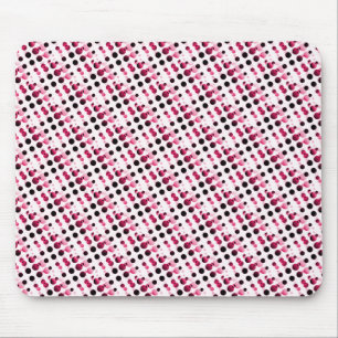 Rosa Retro Bubbles Mousepad Musmatta
