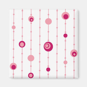 Rosa retro cirklar magneten magnet