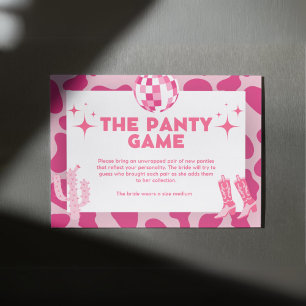 Rosa Retro Disco Cowgirl the Panty Game Tilläggskort